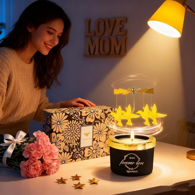 Candle Gifts for Women, Birthday Gift for Women & Mom, Unique Personalized Gifts for Daughter Sister Friends, Funny Candle Sets, Funny Candle Gift for Woman in Christmas (BLK Hummingbird)