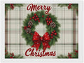 AIVKIEJK Diamond Painting Kits for Adults - Red Bow & Green Leaves Merry Christmas Painting DIY 5D Full Drill Diamond Dots Paintings with Diamonds Gem Art and Crafts Home Decor 12"x16"