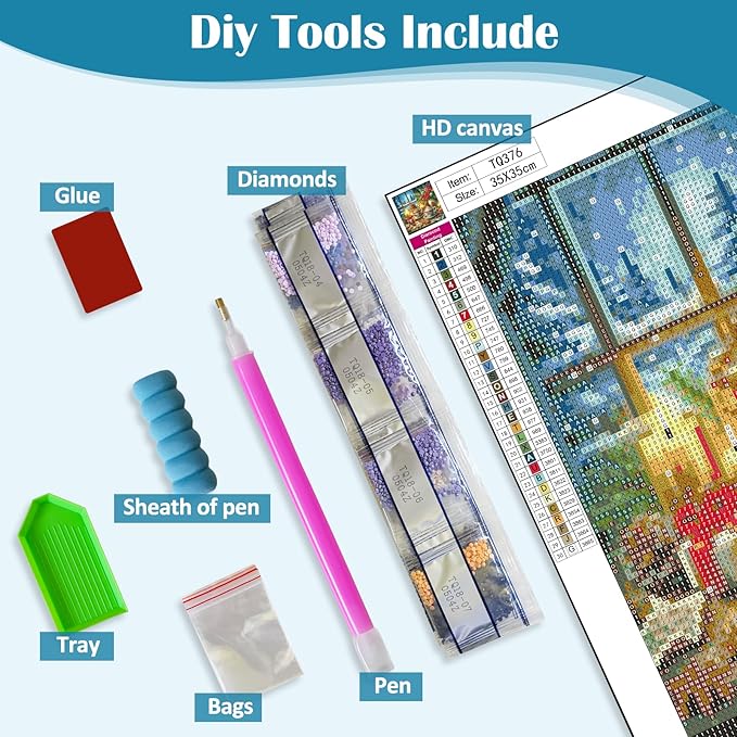 Christmas Family Candle Cup Diamond Art Kits for Adults, 5D Diamond Painting Kits for Adults Beginners, DIY Full Round Drill Diamond Dot Painting Gem Art Kits for Adult, Home Wall Decor 13.8x13.8 Inch