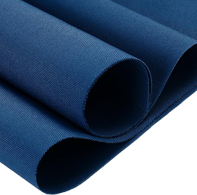 Thickened Waterproof Canvas Fabric by The Yard, 1200D 58" W Outdoor Upholstery Material Heavy Duty Fabric Water Resistant Sewing Material for Chair Patio Cushion Purse Bag, 3 Yard Ocean Blue