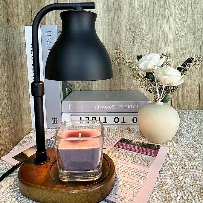 Candle Warmer Lamp with Timer - Electric Adjustable Candle Lamp Warmer, Birthday Gifts for Women, Mothers Day Gifts for Mom, House Warming Gifts New Home, Candle Warmer for Jar Candles with 2 Bulbs