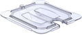 Carlisle FoodService Products Storplus 1/4 Size Notched Universal Food Pan Lid with Molded Handle for Catering, Buffets, and Restaurants, Polycarbonate, Clear, (Pack of 6)