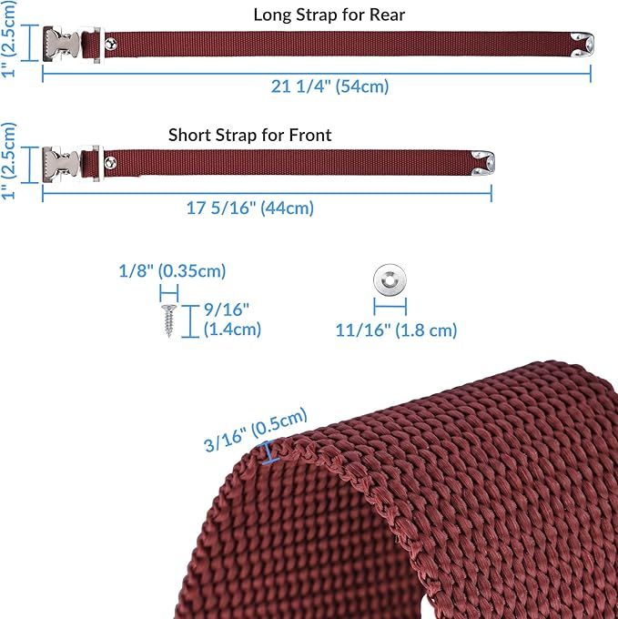 Yescom 4 pcs Drywall Stilt Straps Adjustable Foot Band Strap Replacement Kit Part Repair Accessories