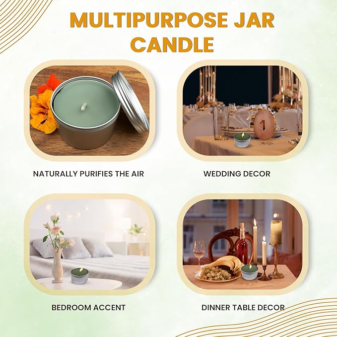 BeeTheLight Beeswax Jar Candle - 100% Pure USA Bees Wax