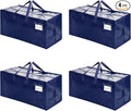 VENO 4 Pack Heavy Duty Moving Bags with Backpack Straps, Zippers & Handles, Extra Large Packing Bags for College Dorm Essentials, Moving Supplies Alternative to Cardboard Moving Boxes