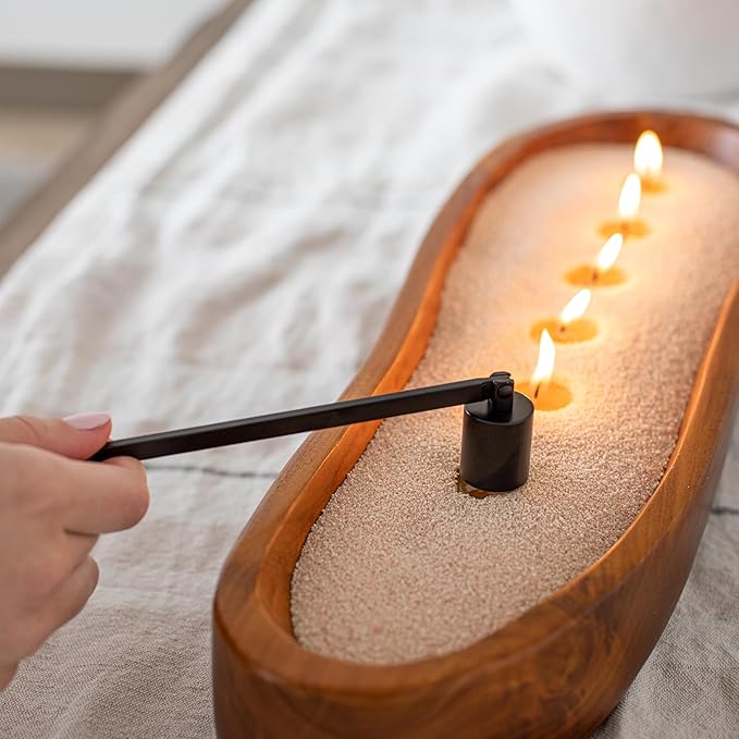 Foton Candles Care Kit with USB-Rechargeable Electric Lighter, Candle Snuffer, Wick Dipper and Candle Wick Trimmer - Candles Accessory Set