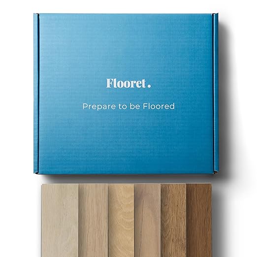 Flooret Luxury Vinyl Plank Flooring Crafts Man Bestsellers Sample Kit | 6 Pieces of 12" Cut Samples from Real Planks | DIY Click Installation, 40 Mil Wear Layer, Waterproof and Scratch Resistant LVP