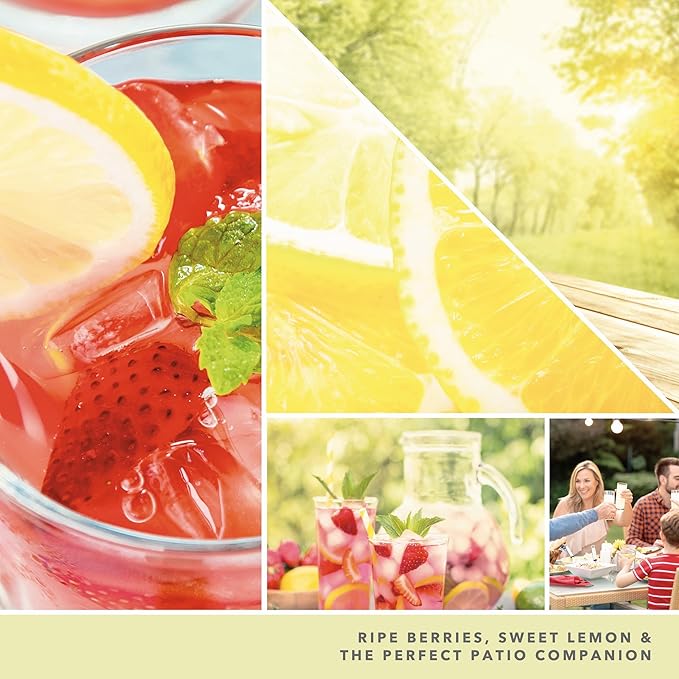 Yankee Candle Paper Car Jar, Iced Berry Lemonade, Hanging Air Freshener Odor Neutralizer for Vehicles and Small Spaces, Long Lasting Authentic Fragrance, 1 CT (Pack of 6)