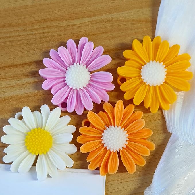 2 Pack Daisy Flower Pendant Mold - Resin Casting Silicone Molds for Home Decor & Candle Making Wave Spiral Mold