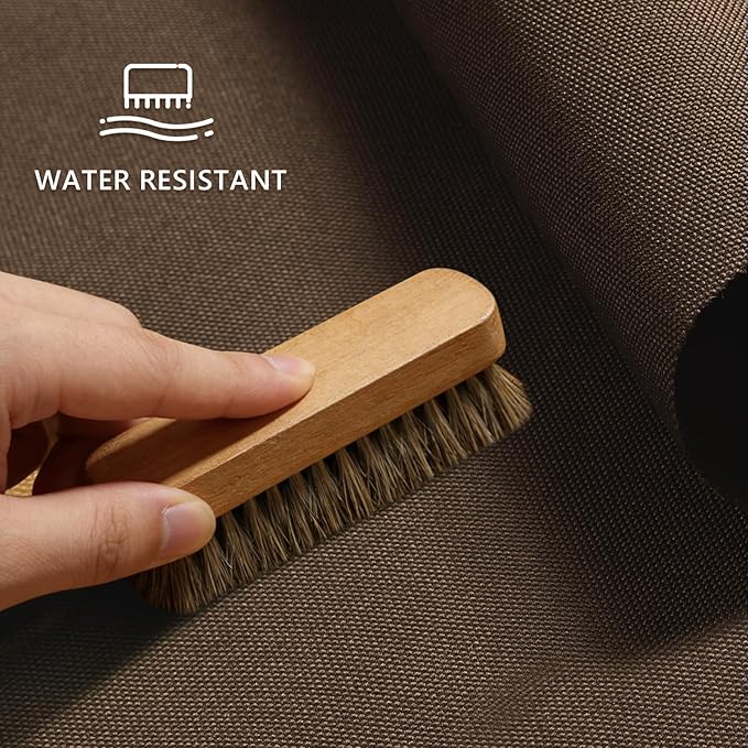 Waterproof Canvas Fabric by The Yard 58inch 600D Upholstery Material Polyester Fabric Outdoor Water Resistant Fabric for Sewing Chair Patio Cushion Purse Bag Interior, 6 Yard Brown