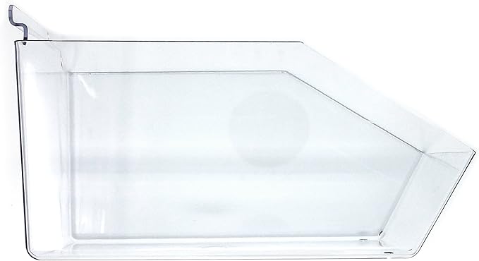 Clear Gridwall Acrylic Bins, Medium Bin for Grid Panels - 6" L x 5.5" H x 9.5" D - 10 Pack