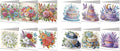 DoxQcs 5D Diamond Art Painting Greeting Cards Kit, DIY Cards for Blessings Congratulations Gifts, Greeting Card Set for Birthday Thanksgiving Day Christmas Halloween-2PCS