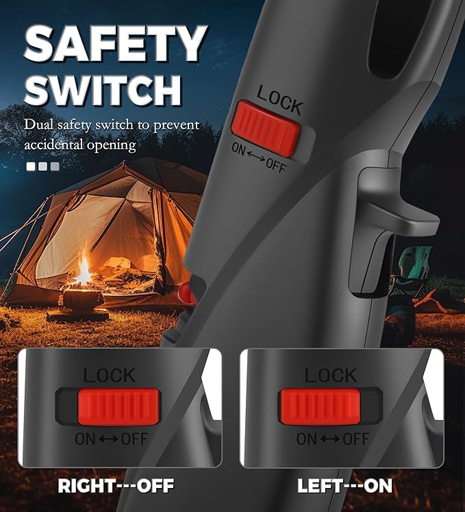 Samniu 4 Pack of Butane Torch Lighter, Windproof & Refillable, Adjustable Jet Flame Lighters with Safety Lock for Candle, Grill, Stove, Firework (NO Gas)