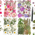 110+PCS Pressed Flowers for Resin molds Real Dried Flower Leaves for Resin Jewelry Making Dry Flowers for Scrapbooking Crafts DIY Soap Candles Making Nails Décor (Colorful-A)