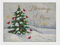 Diamond Painting Kits for Adults - Christmas Snowy Pine & Inspirational Blessings of Peace Painting DIY 5D Full Drill Diamond Dots Paintings with Diamonds Gem Art And Crafts Home Decor 12"x16"