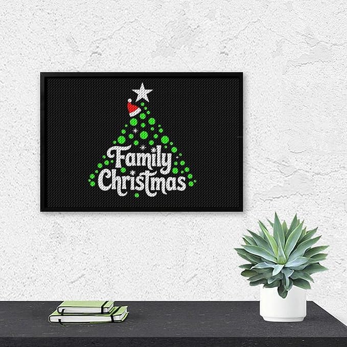 AIVKIEJK Diamond Painting Kits for Adults - Cute Family Christmas Painting DIY 5D Full Drill Diamond Dots Paintings with Diamonds Gem Art and Crafts Home Decor 8"x12"