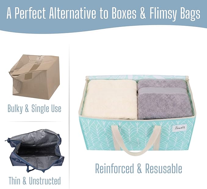 VENO 4 Pack Heavy Duty Moving Bags, Extra Large Storage Bags with Reinforced Handles & Strong Zippers, Foldable & Reusable Moving Box Alternative for Clothes & Dorm Storage