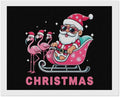 AIVKIEJK Diamond Painting Kits for Adults - Christmas Santa Flamingo Xmas Painting DIY 5D Full Drill Diamond Dots Paintings with Diamonds Gem Art and Crafts Home Decor 16"x20"