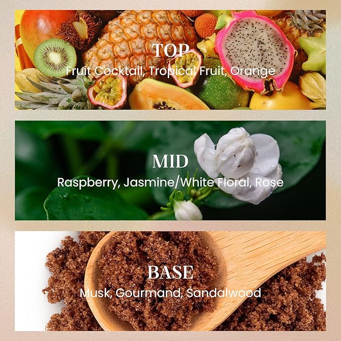 M&SENSE Tropical Basket Candles for Home Scented, 2 Wick 12.7oz Soy Wax Candles Non Toxic,70 Hours Long Burning,Christmas Candles Gift for Stress Relief, Meditation, Yoga