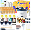 KQU Candle Making Kit for Candles, Home DIY Candle Wax Kit with Glass Jars for Adult, Candle Maker Kit with Wax Melter for Art & Craft