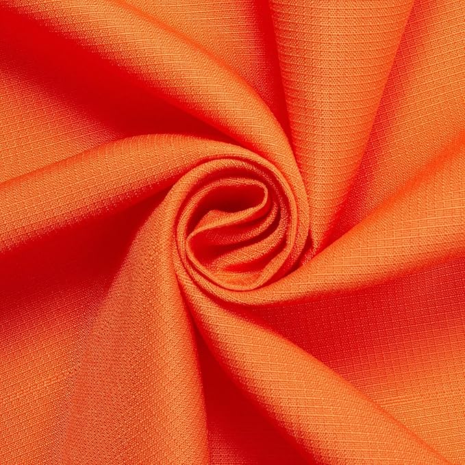 Ottertex Polyester Ripstop Fabric Water Repellent Heavy Duty Outdoor Lightweight By The Yard - Orange (5 Yards)