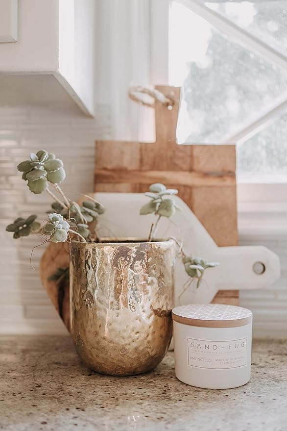 Sand + Fog Scented Candle - Eucalyptus – Additional Scents and Sizes – 100% Cotton Lead-Free Wick - Luxury Air Freshening Jar Candles - Perfect Home Decor – 12oz