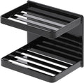 山崎実業(Yamazaki) BT-TW P Bathroom Rack, 約W12XD8.5XH10cm, Black