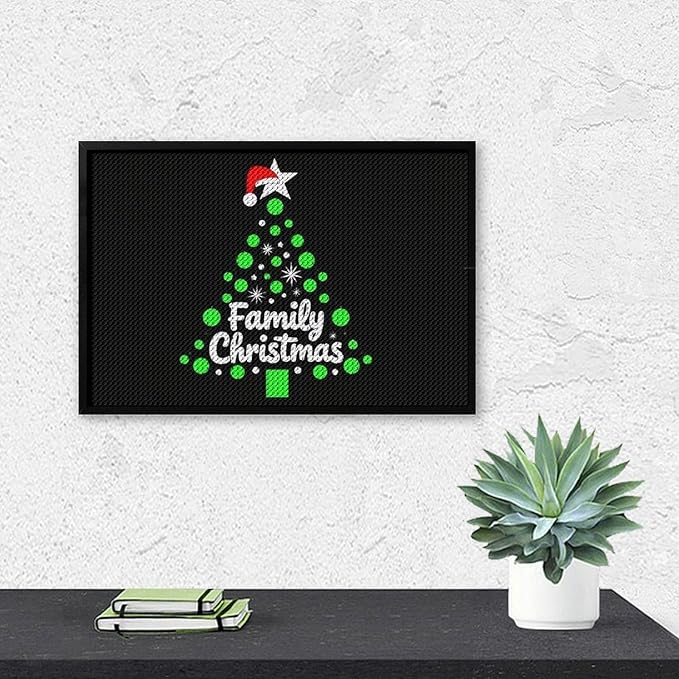 AIVKIEJK Diamond Painting Kits for Adults - Cute Family Christmas Painting DIY 5D Full Drill Diamond Dots Paintings with Diamonds Gem Art and Crafts Home Decor 8"x12"