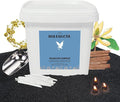 Monsoon Wood Pearled Candle 70 oz/4.3 lb with 120 Wicks - Sandalwood Scented Sand Candles Black Refillable Wax Lasts Up to 400 Hours Smooth and Clean Burning for Candle Making DIY