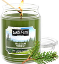 Candle-lite Fall Scented Candles, Balsam Forest Fragrance, 18 oz Jar, Proudly Poured in USA, Aromatherapy Candle, Single-Wick with 110 Hours of Burn Time, Perfect for Creating a Refreshing Ambiance