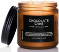 M&SENSE Chocolate Layer Cake Scent Candles, Large 11.6oz Natural Soy Wax 70 Hours Burn Time Clean Non Toxic Scented Classic 2 Wicks Candle for Easter Holiday Birthday Gifts