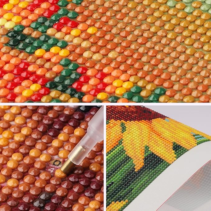 SENQAO Cat Diamond Art Kits for Adult, Christmas Diamond Painting Kits for Beginners, DIY Full Drill Winter Holdiay Rhinestone Diamond Dots Gem Painting Art Craft Home Decor 12 x12 Inch