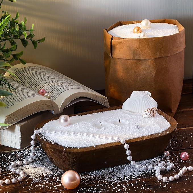 Conelist 5lb Unscented Scented Pearled Candle Sand Wax Set Customized Powder Making Candles Refill Kit Palm Wax All Natural Non Toxic with 20 Wicks for Graduation Thank You Teacher Gifts DIY Making