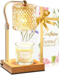 Candle Warmer Lamp with Timer Dimmer Adjustable Height, Mothers Day Gifts for Mom, Birthday Gifts for Women, House Warming New Home Decor, Electric Wax Warmer for Jar Candles, Gold