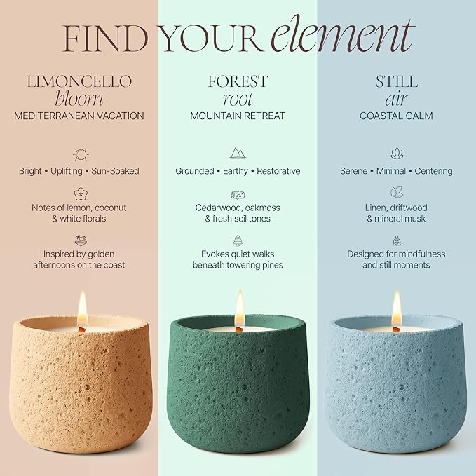 Limoncello Bloom, Organic Beeswax Coconut Clean-Burning Candle | Non-Toxic Luxury Aromatherapy, Lemon Scent | Long-Lasting Designer Home Fragrance | Wood Wick, 9oz