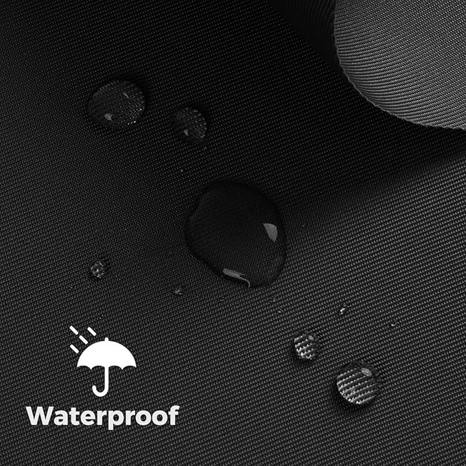 Nylon Fabric, 58"W 420D Waterproof Fabric 8 Yard Ripstop Nylon Material Outdoor Upholstery Twill Sewing Material for Patio Chair, Lining, Cushion, Purse, Tote Bag, Tent, Tarp Cover, DIY Project Black