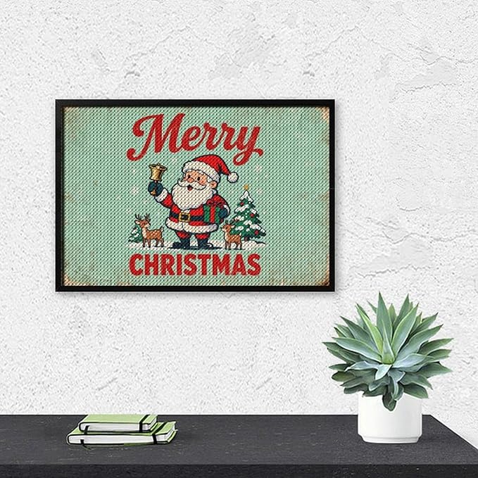AIVKIEJK Diamond Painting Kits for Adults - Christmas Painting DIY 5D Full Drill Diamond Dots Paintings with Diamonds Gem Art and Crafts Home Decor 8"x12"