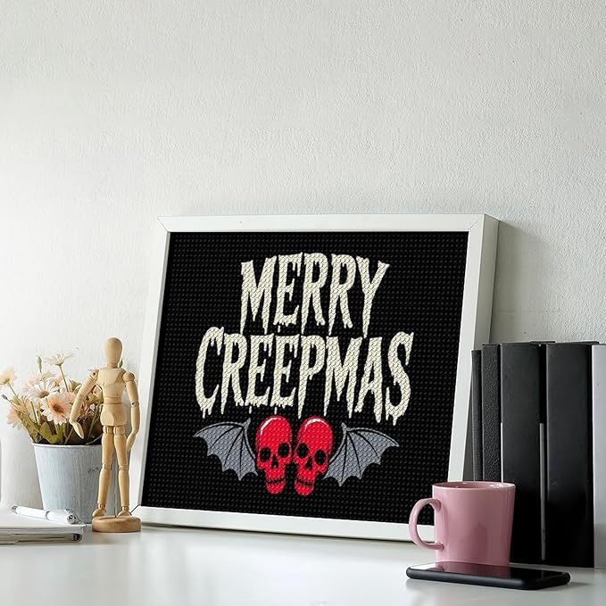 AIVKIEJK Diamond Painting Kits for Adults - Halloween & Christmas Gothic Ghost Christmas Painting DIY 5D Full Drill Diamond Dots Paintings with Diamonds Gem Art and Crafts Home Decor 16"x20"