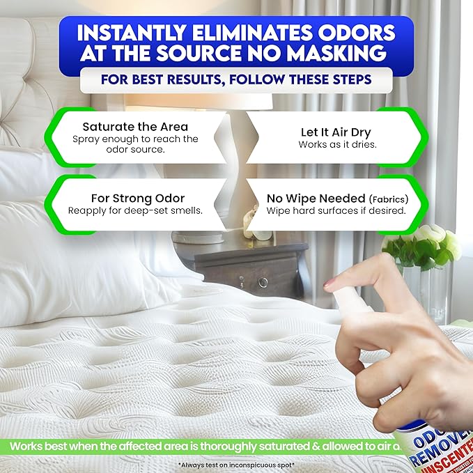 ZORBX Unscented Odor Eliminator for Strong Odor 2 Oz, Pack of 24 - Used in Hospitals & Healthcare Facilities - Advanced Trusted Formula, Fast-Acting Odor Remover Spray for Dog, Cat, House & Carpet