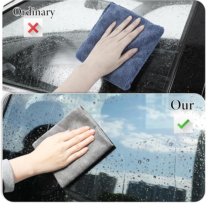 20 Pcs Thickened Magic Cleaning Cloth, Reusable Polyester Fiber Cleaning Rags Washable Cleanings Glass Cloth for Home Kitchen Window Glass Cars