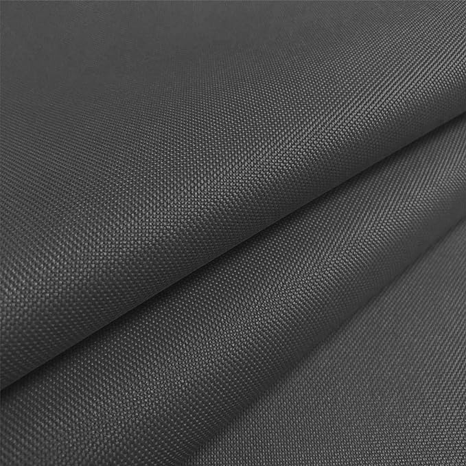 Foreate Waterproof Canvas Fabric by The Yard 600D Upholstery Fabric for Chairs 58" Wide Indoor Outdoor Water Resistant Canvas Polyester Material Sewing DIY Cloth, 3 Yards Grey