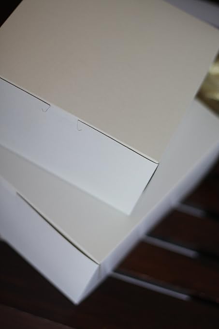 Southern Champion Tray 0905 Premium Clay Coated Kraft Paperboard White Non-Window Lock Corner Bakery Box, 6" Length x 6" Width x 3" Height (Case of 250)