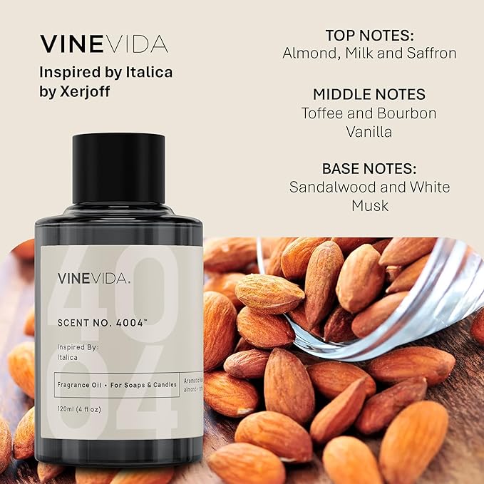 VINEVIDA [32oz] Italica Fragrance Oil for Candle Making - Natural Candle Oil Scents - Soap Making Essential Oil - Made in USA