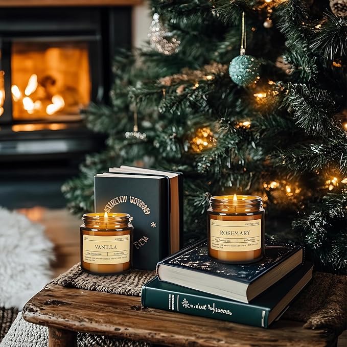 24-Pack 3.05oz Scented Candle Gift Sets - 12 scents Jars Natural Soy Wax for Women, Home Decoration and Elegant Occasions