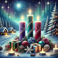 Winter Christmas Candle Tree Diamond Painting Kits for Adults, 5D Diamond Art Kits for Adults Beginners,DIY Full Round Drill Diamond Dot Painting Gem Art Kits for Adult,Home Wall Decor 13.8x13.8 Inch