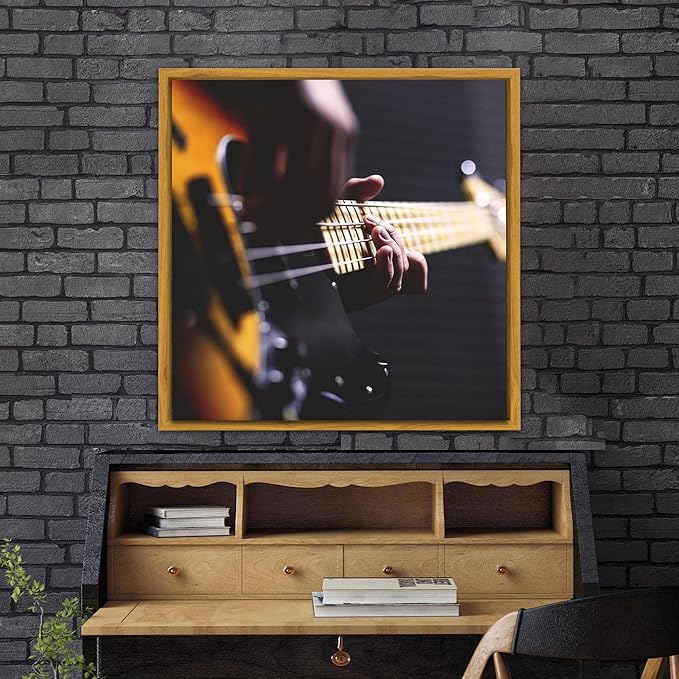 Pixy Canvas Floater Frame 37x37 for 3/4 (0.75) inch Deep Canvas Paintings/Canvas Prints/Wood Canvas Panels/Wall Art/Wall Decor/Home Decor/Artwork (Natural Oak, 37 x 37 inch, Square)