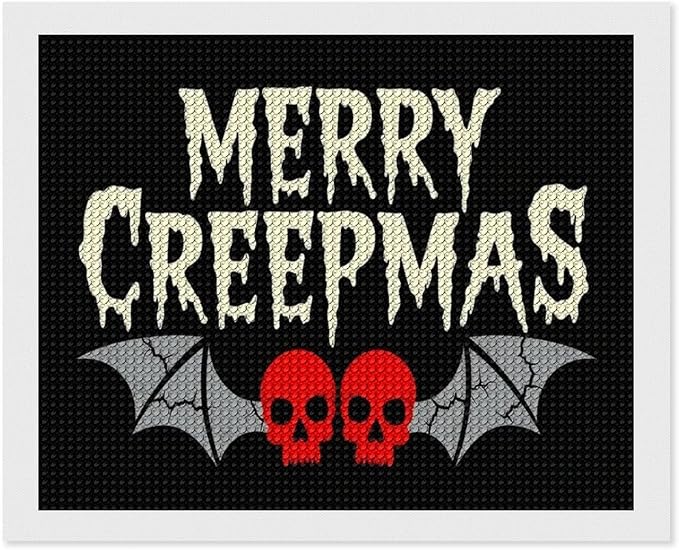 AIVKIEJK Diamond Painting Kits for Adults - Halloween & Christmas Gothic Ghost Christmas Painting DIY 5D Full Drill Diamond Dots Paintings with Diamonds Gem Art and Crafts Home Decor 16"x20"