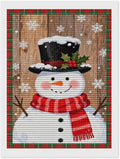 AIVKIEJK Diamond Painting Kits for Adults - Festive Snowman Red Scarf Painting DIY 5D Full Drill Diamond Dots Paintings with Diamonds Gem Art and Crafts Home Decor 12"x16"