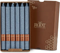 Root Candles Unscented Dinner Candles Premium Beeswax Blend Boxed Candle Set, 9-Inch, Williamsburg Blue, 12-Count