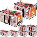 RoomHacks Clear Heavy Duty Extra Large Moving Bags, Reinforced Handle and Double Zipper Storage Bags, Packing Bags Alternative (8 Packs)